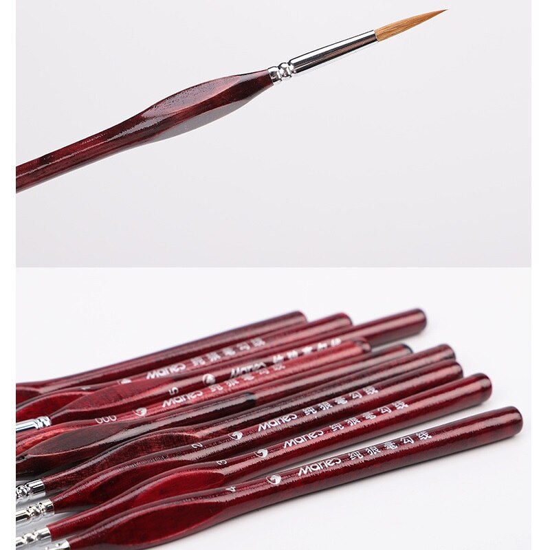 1Pcs Sable Hair Paint Brush Set - Miniature Art Brushes for Drawing Gouache Oil Painting Brush Art Supplies