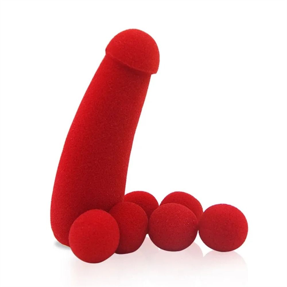 Rode Spons Ballen Goocheltruc Spons Magic Prop Gimmick Kleine Spons Broer Uitvoeren Mentalisme Magische Rode Spons Straat Podium: Default Title