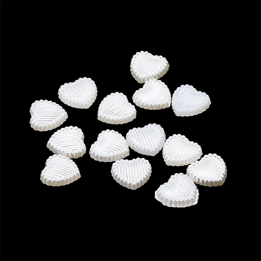 100 Pcs Butterfly Imitation Pearl Nail Art Decorative Stickers 11 Styles For DIY Bow Phone Case Glue Cabochon Decorative Crafts: 10