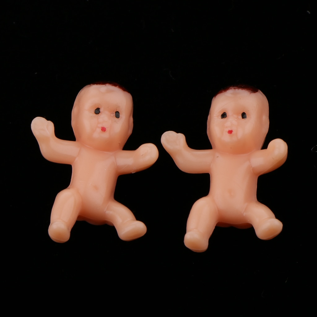 100 Stuks Mini Plastic Baby 'S Voor Ice Cube Game Baby Shower Decoratie Voor Jongen, Meisje, party Gunsten Supplies 1 Inch