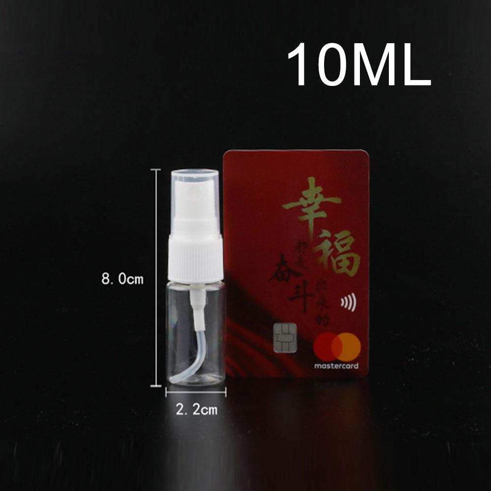 Atomizer sprayflaske plast parfyme 10-250ml 250ml mini bærbar liten gjennomsiktig reise atomize beholdere kosmetikk