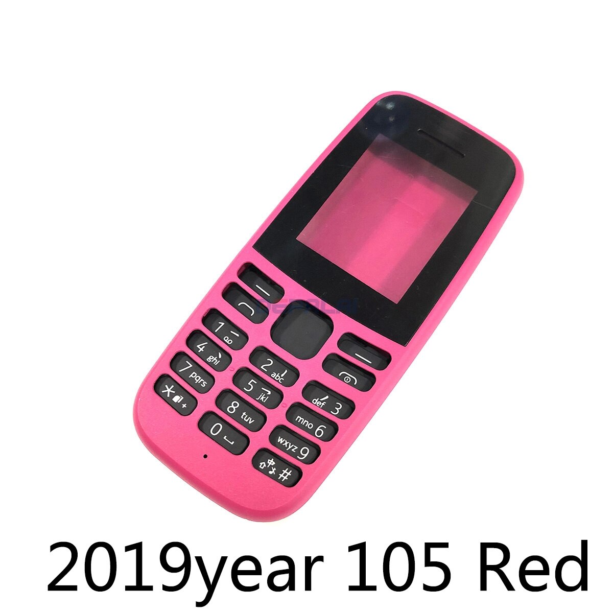 Housing Cover Full Complete Mobile For Nokia 105 version 105 RM-1133 RM-1134 1050 RM-1120 case Keypad Back Battery: 2019 105 Red