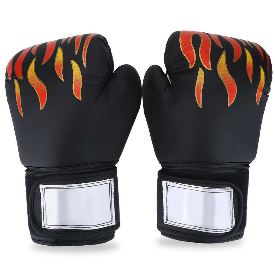 Box Fighting Muay Thai Sparring Punching Kickboxing Grappling Sandbag Gloves: Black