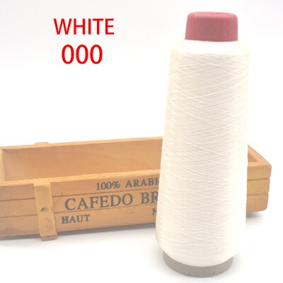 3200M/Roll DMC Metallic Embroidery Crochet Knitting Yarn Cross Stitch Metallic Yarn Threads Sewing accessory diy: White 000