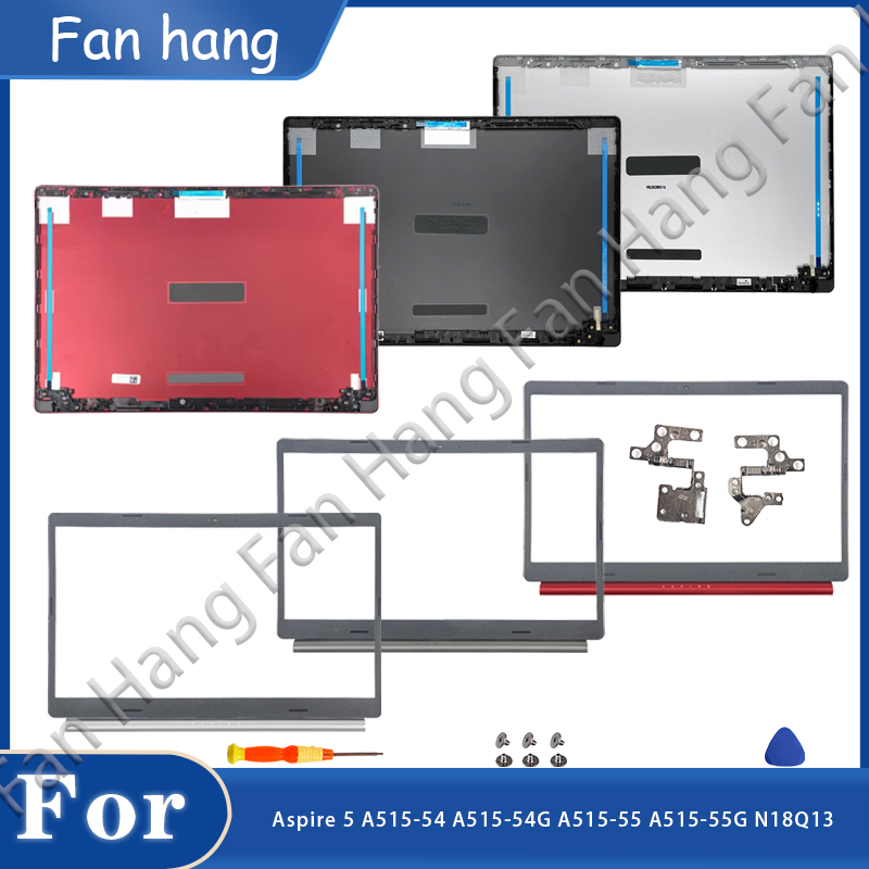Top Cover For Aspire 5 A515-54 A515-53 55 A515-55G S50-51 N18Q13 Red LCD Back Case Rear Lid Housing Hinges Replacement