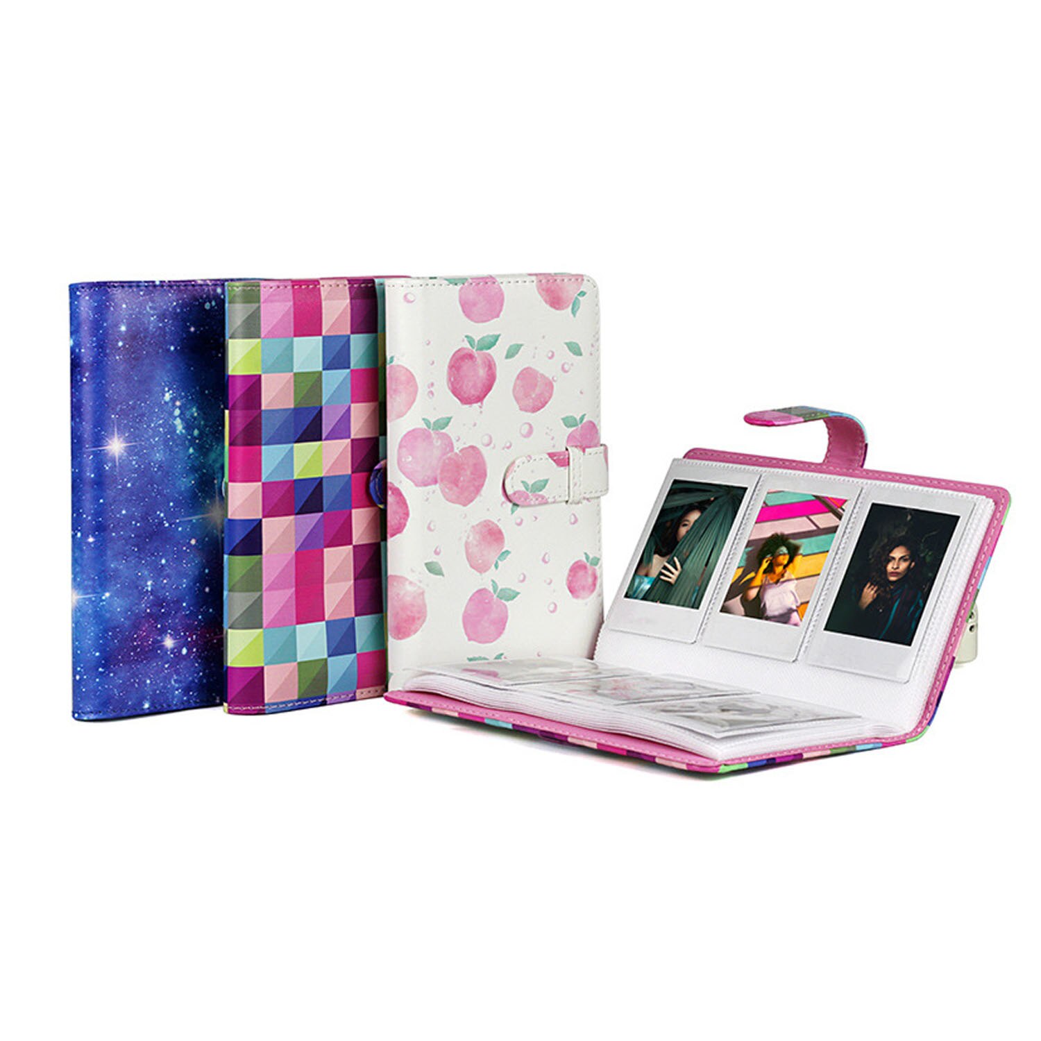 Gosear 96-Pocket Universal Mini PU Leather Photo Picture Album for Fujifilm Instax Mini 8 9 7S 7C 25 70 90 3inch Mini Films