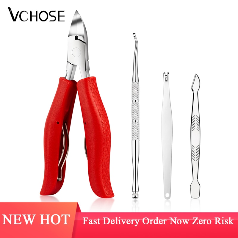 Toe Nail Clippers Nail Correction Thick Nails Ingrown Toenails Nippers Cutters Dead Skin Dirt Remover Pedicure Care Tool