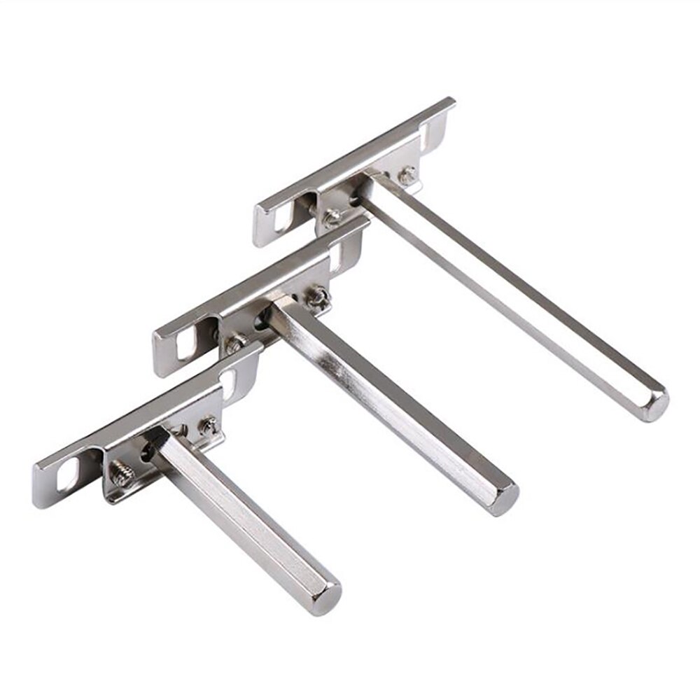 2Pcs DIY Invisible Floating Shelf Brackets Adjustable Blind Shelf Floating Support Brackets Concealed Mount for Home Wall