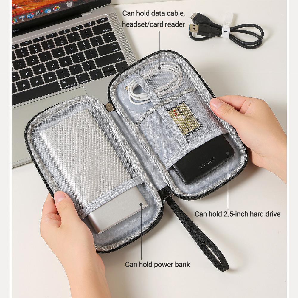 Reise tragbare digitale Zubehör Aufbewahrungstasche Organizer von Handytasche U Disk Ladebank Handy, Mobiltelefon Datenkabel Aufbewahrungstasche