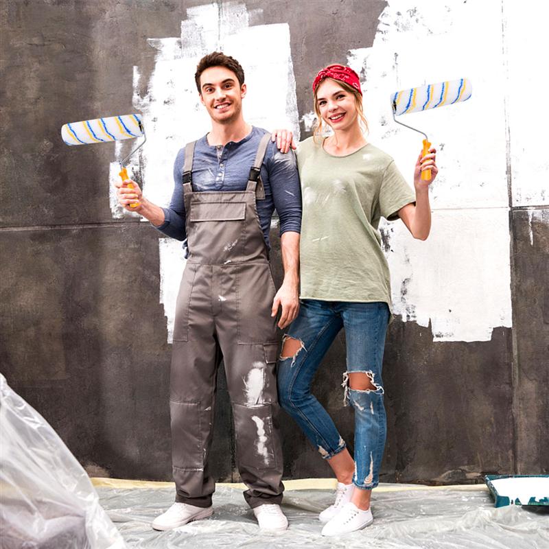 4pcs Paint Brushes 250mm Ceiling DIY Wall Painting Brushes Roller Paint Brush Painting Tools for Home Dorm Office