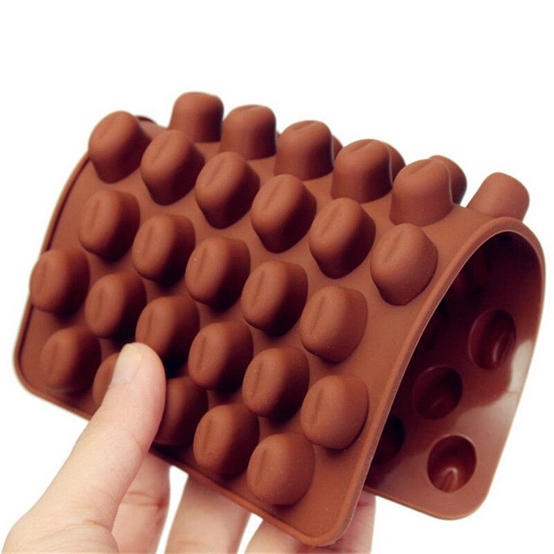 1PC Silicone Mini 55 Holes Chocolate Bean Mold Jelly Candy Soap Baking Mould