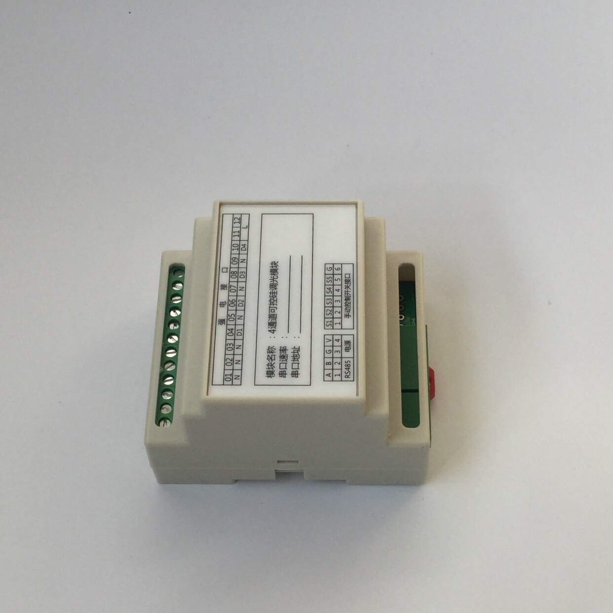 2~4 Ch Triac Thyristor/0-10V/PWM Dimming Control Module Dimmer Switch for Dimmable LED Lighting RS485 Modbus RTU