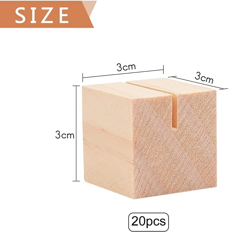 20 sztuk drewniane wizytownik drewniany stół numer stoi z litego drewna karteczka z miejscem uchwyty robić plakietki, zdjęć, pocztówek