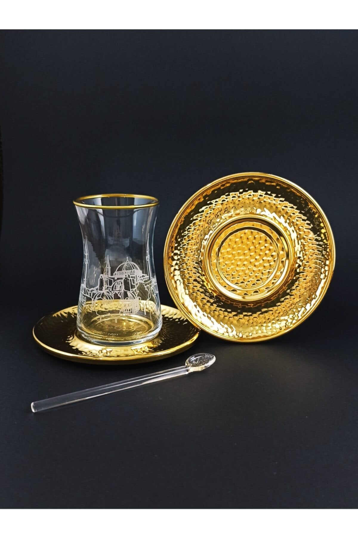 Tazza da tè turca 18 pezzi di lavoro manuale impostato di tazze da tè a tema sofia oro turco arabo russo tè britannico e bicchieri da caffè