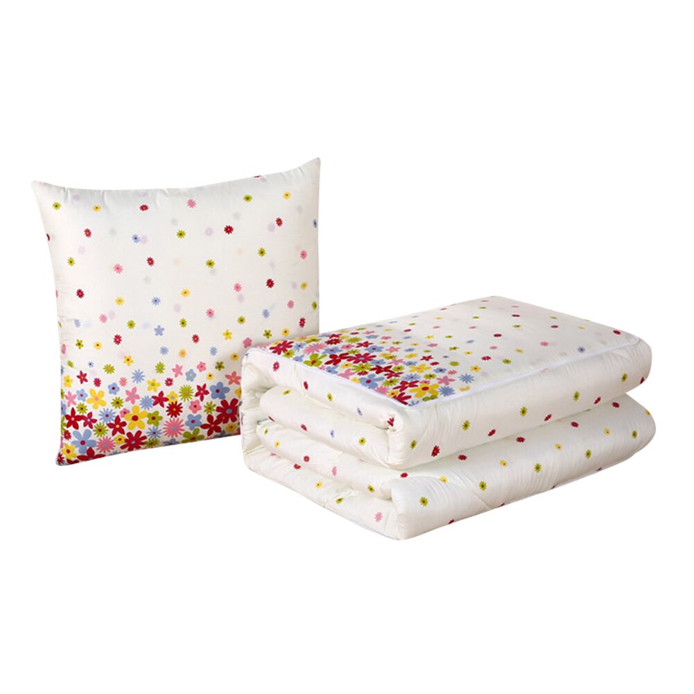 2 in 1 slaapdeken zachte comfortabele opvouwbare deken kussen quilt met rugkussen huisdecoratie bj: 2