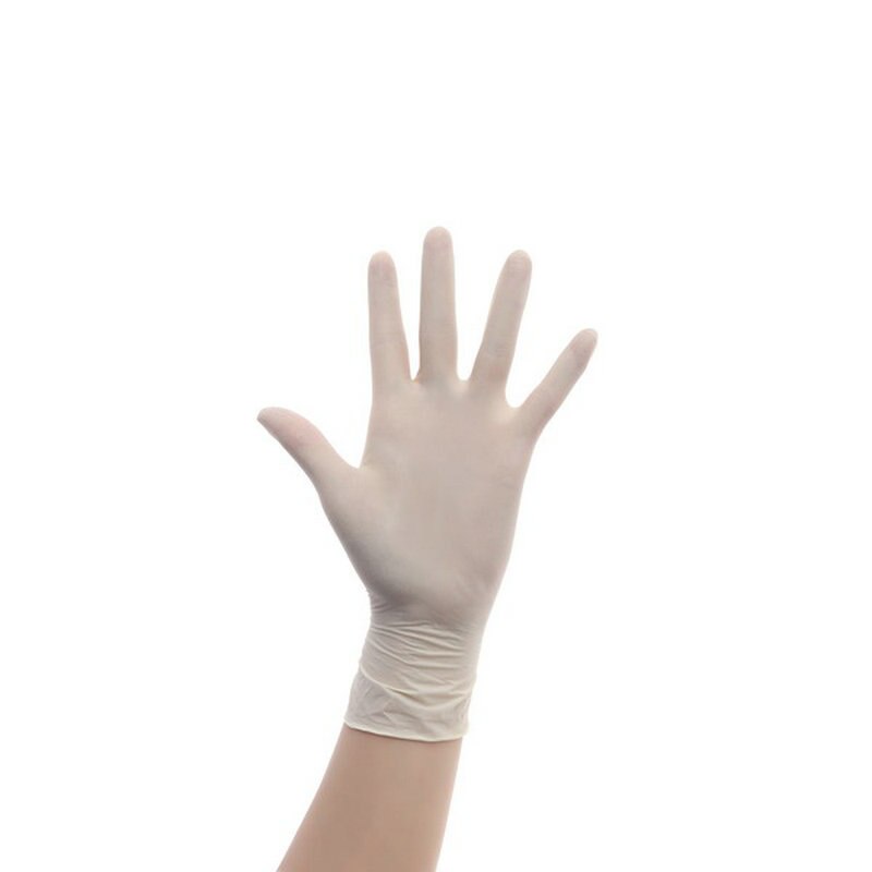 100pcs/lot Disposable Gloves Dental Anti-acid PVC Elastic One-off Gloves Kitchen Insulation Protective Safety Golves