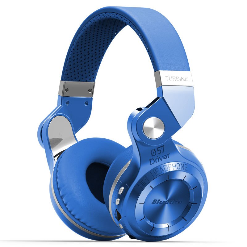 Bluedio T2 plus Bluetooth 5.0 headphones with FM radio sd card slot aux cable for all phones