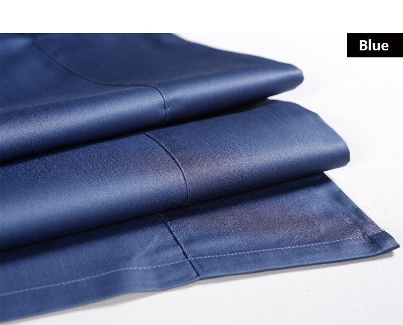 de lujo para Hotel, hogar, algodón egipcio, satén, Sábana de cama plana, tamaño Queen King, sabanas, sábanas de YMBS01