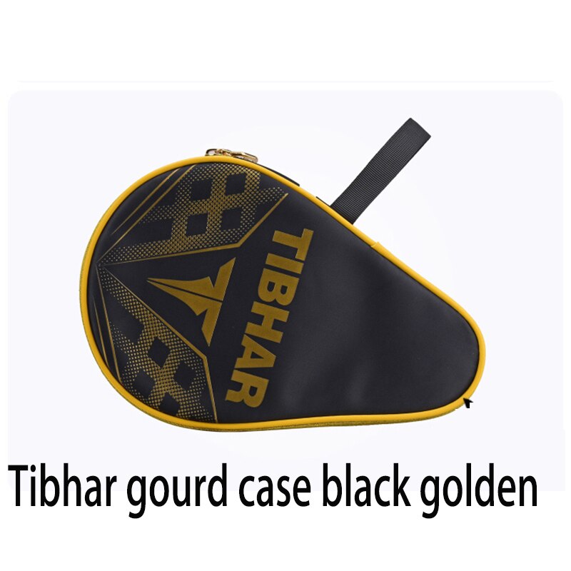 Tibhar – sac de raquettes de Tennis de Table, nouvelle protection carrée pour l'entraînement , ensemble de battes de ping-pong: black golden