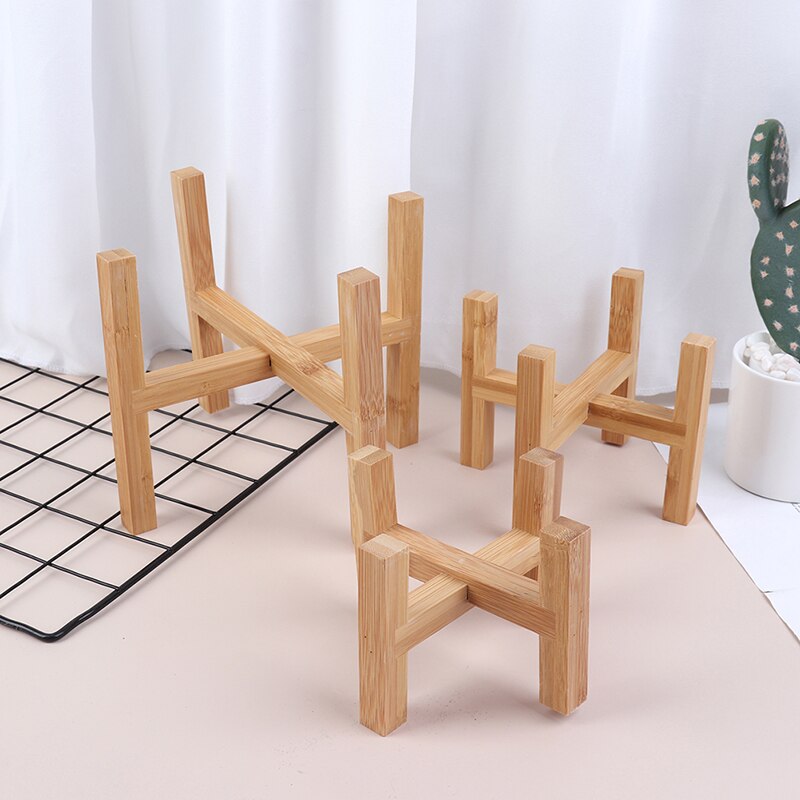 Anlage Stehen Regal Holz Pflanzer Topf Tabletts Blume Topf Gestell Starken Freistehende Bonsai Halfter Heimat Garten Innen Anzeige 1PC