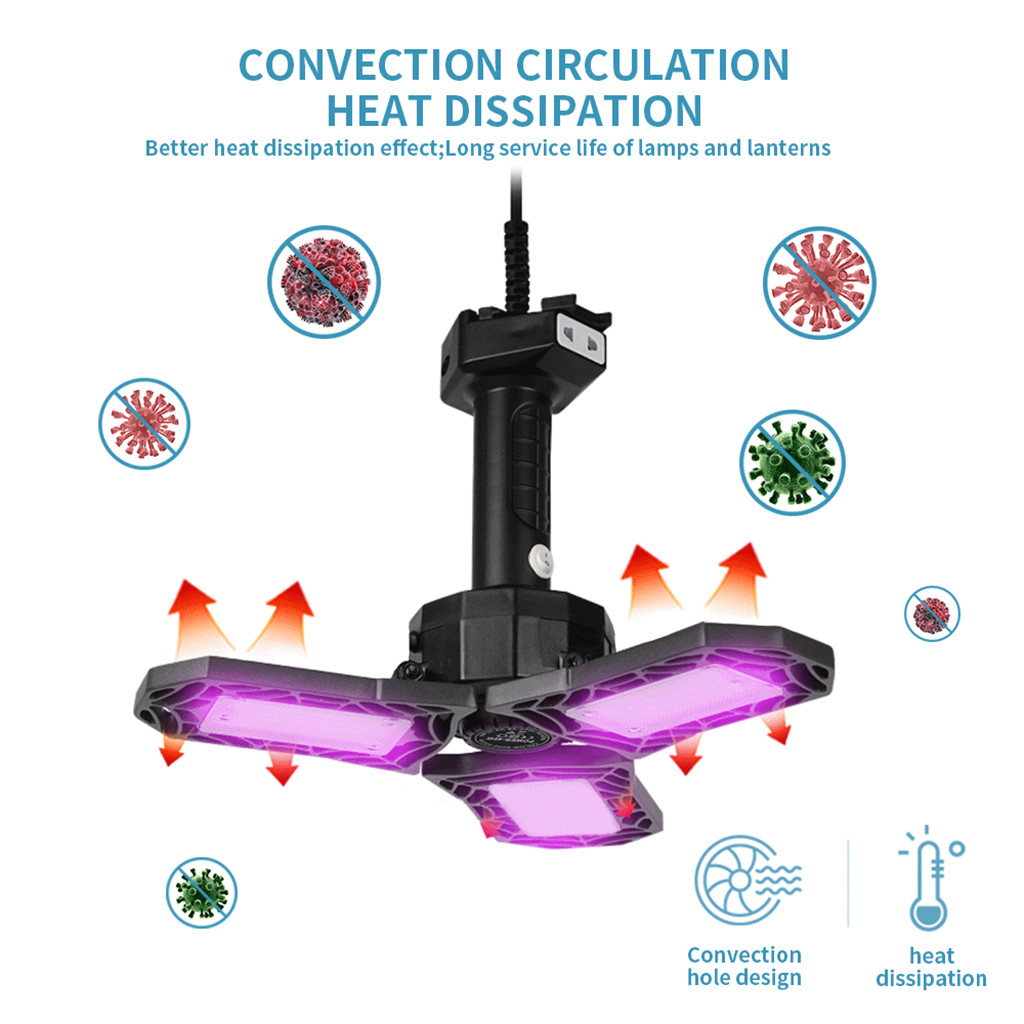 Hængende uv bakteriedræbende lys uv lampe uv c boligforbedring ультрафиолет уф лампа бактерицидная лампа ультрафиолетовая лампа