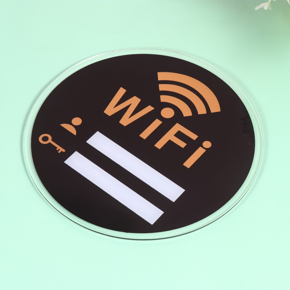 Prachtige Acryl Wifi Sign Nuttig Muursticker Acryl Herinnering Praktische Wifi Wachtwoord Acryl Herinnering (15X15Cm)