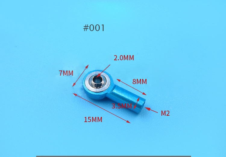 10 Pcs M2 M3 M4 Universal Ball Joint Steering Pull Rod CW/CCW Connecting Link Rod Ball Ends for DIY RC Car Model