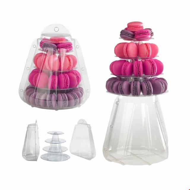 4/6 lag macarons display tower pvc macaron tower stand fondant cake stand wedding cake decorating tool