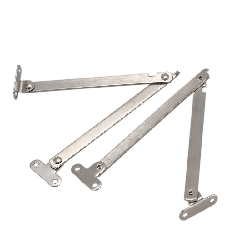 2 Pcs Metal Furniture Door Desk Lid Support Hinge Stay