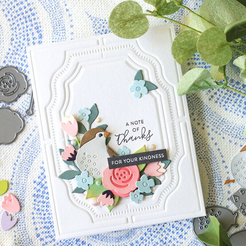 Mt artesanato pássaro casa flor quadro de corte metal dados estênceis scrapbooking diy álbum de fotos decorativo gravando cartão de papel artesanato