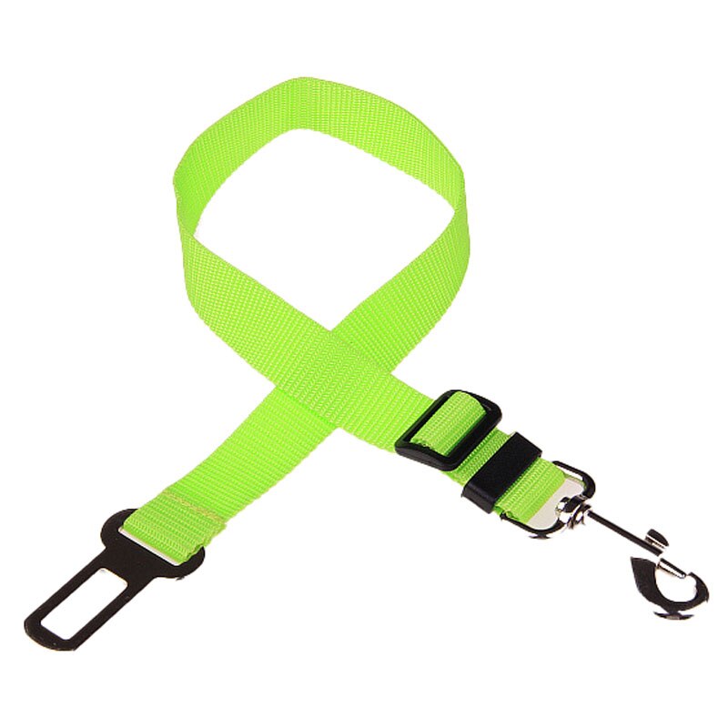 Verstelbare Pet Honden Autogordels Nylon Kat Harnas Veiligheidsgordel Compatibel Meest Voertuig Kleine Medium Reizen Clip Franse Bulldog: green