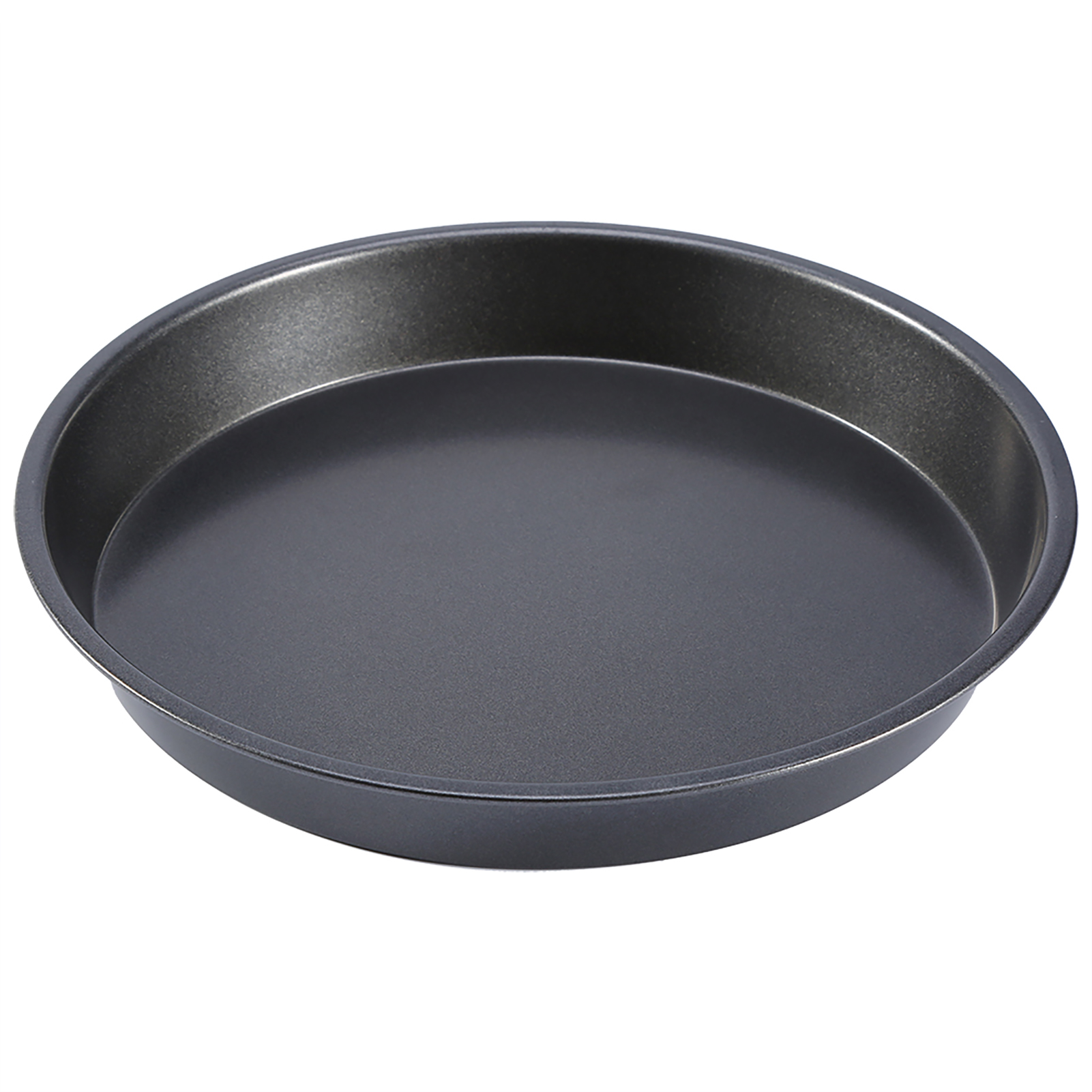 Bandeja redonda antiadherente de acero al carbono para hornear Pizza, 23x4cm, horno microondas, platos para hornear, bandeja para pasteles