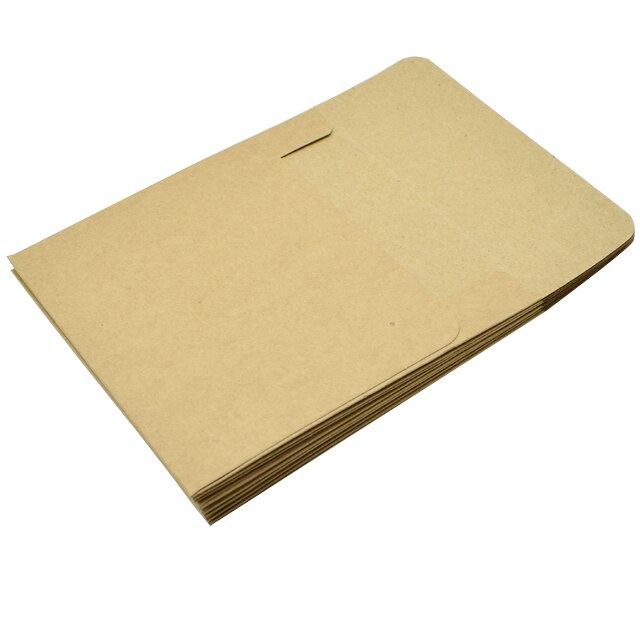 Enveloppe carrée épaisse en papier Kraft, 13x13 cm, 10 pièces: Default Title