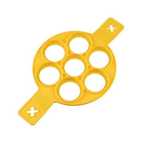 Nonstick Pancake Maker 4 Grids Siliconen Keuken Pancake Mold Ei Koken Tool Gebakken Ei Ring Maker