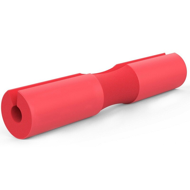Vægtstangspude squat pad bar pad hofte stød pude til skulder nakke støtte vægtløftning glute bridge gym vægt udstyr: Rød