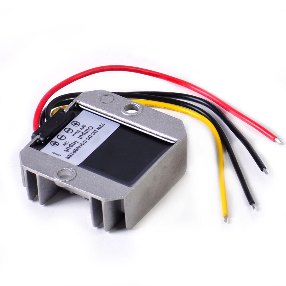 12V Naar 24V 72W Waterdichte Step Up Auto Duurzaam Dc Converter 3A Vervanging Transformator Boost Regulator voeding