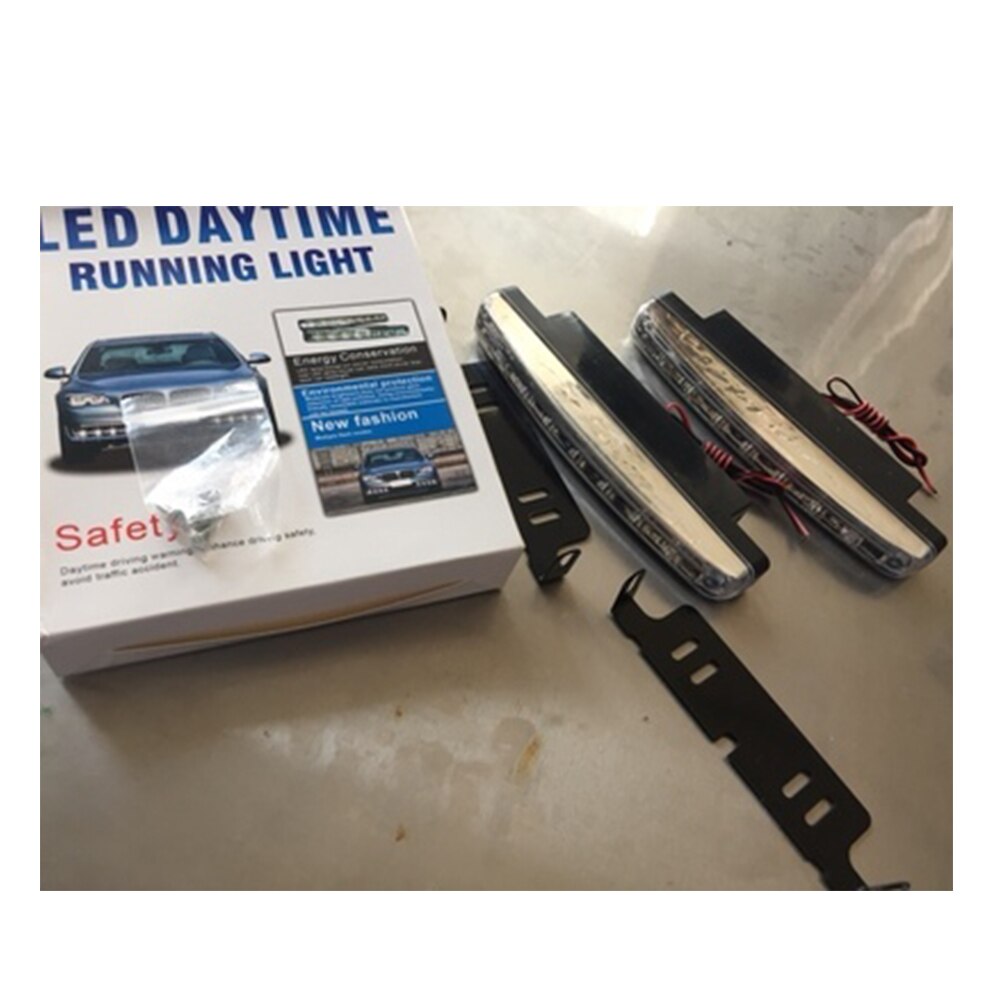 Car Daytime Running Lights Car-styling Automobile Lamp Auto exterior decoration 2Pcs DC 12V