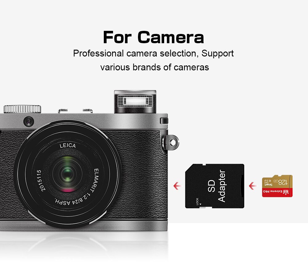 Microsd-minnekort 128gb 64gb 32gb micro sd-kort 8gb 16gb flash tf-kort klasse 10 minnekort for smarttelefonnettbrett