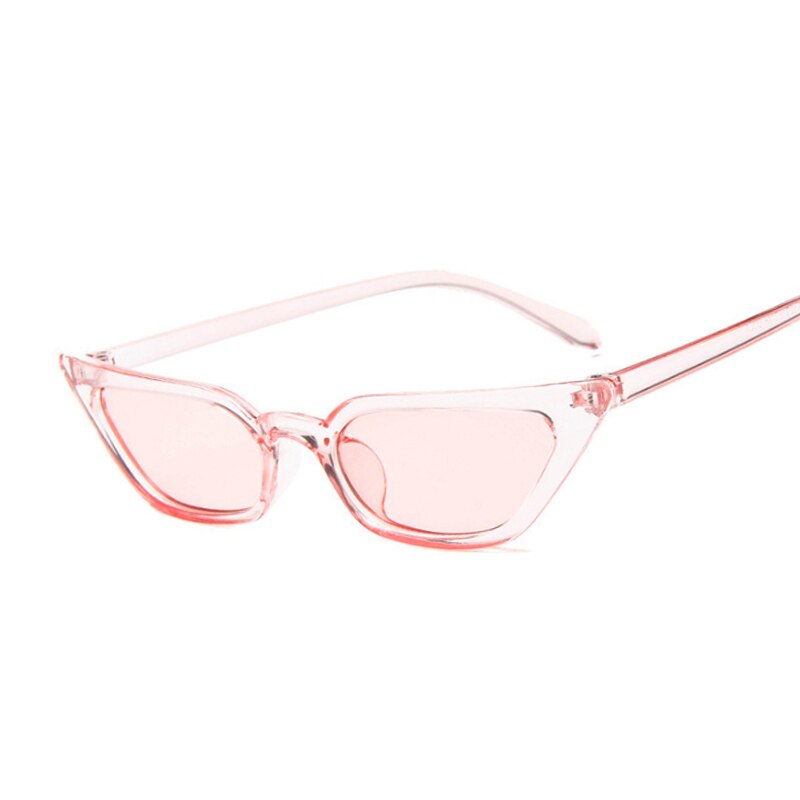 Gafas De Sol De Ojos De gato para mujer, anteojos De Sol femeninos De Color rosa De ojos De gato, Estilo Vintage, De Color negro, montura pequeña, transparentes