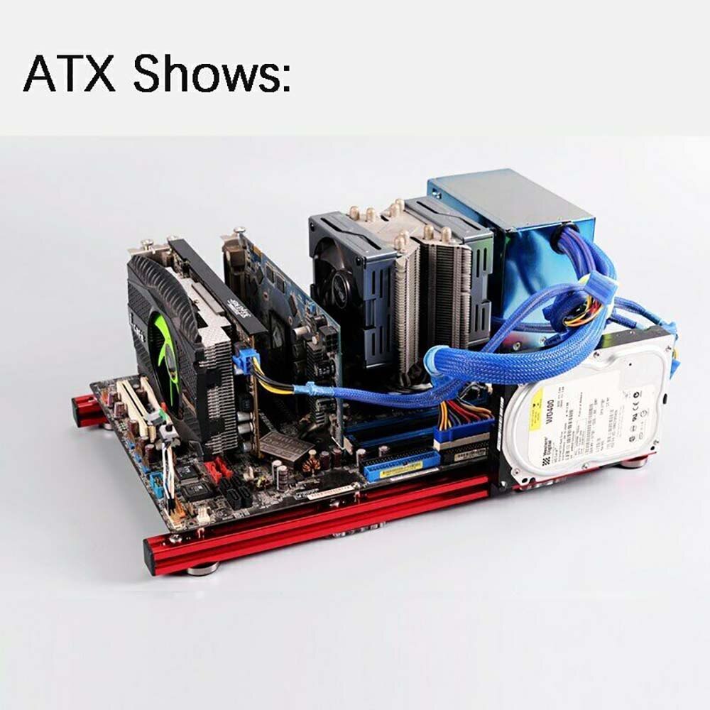 Aluminiowe stanowisko testowe dla ITX MATX ATX komputer otwarta ramka powietrze Obudowa HTPC gry komputerowe GPU zestawy DIY