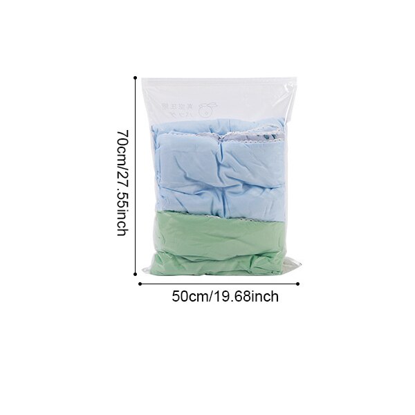 Bequem Vakuum Taschen Transparent Kleidung Quilt Saving Raum Paket Reise Kompression Startseite Organizer Zubehör Liefert: B 50X70cm