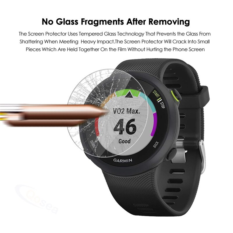 Gehard Glas Explosieveilige Screen Protector Film Voor Garmin Forerunner 45 Sport Smartwatch Armband Hd Clear Protective Film