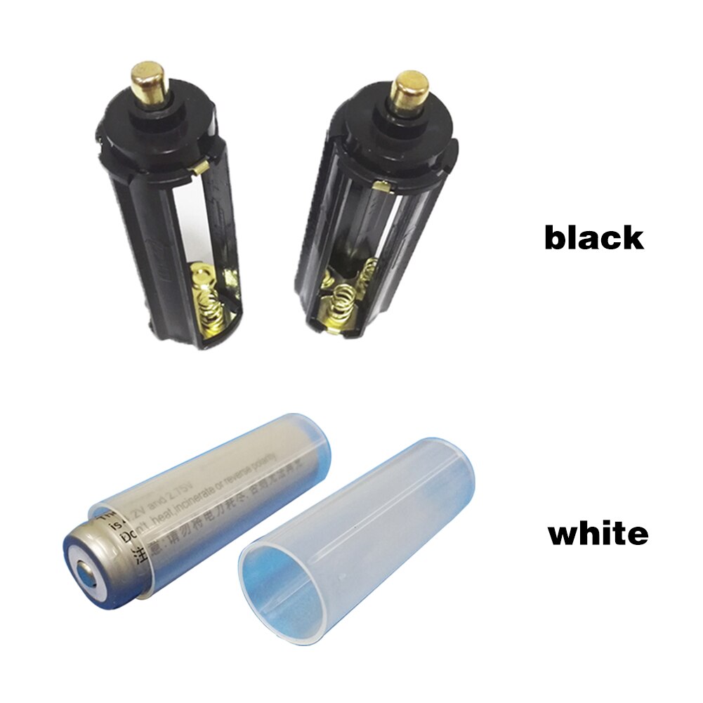 AAA Battery Holder 18650 Battery Tube Black Cylindrical Plastic Box Adapter Case Converter Adaptor Batteries Switcher