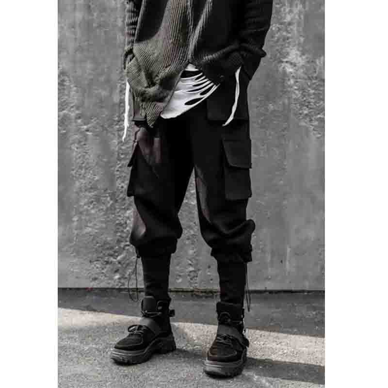 Afslappet dag arbejdstøj leggings mærke efterår vinter hip hop personlighed mørk løs stil funktion alsidig: Xxxl