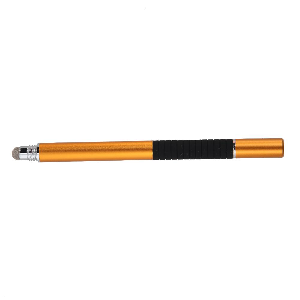 2 in 1 Capacitive Stylus Pen Mutilfuction Fine Point Round Thin Tip Touch Screen Pen For iPad iPhone All Mobile Phones Tablet: Golden