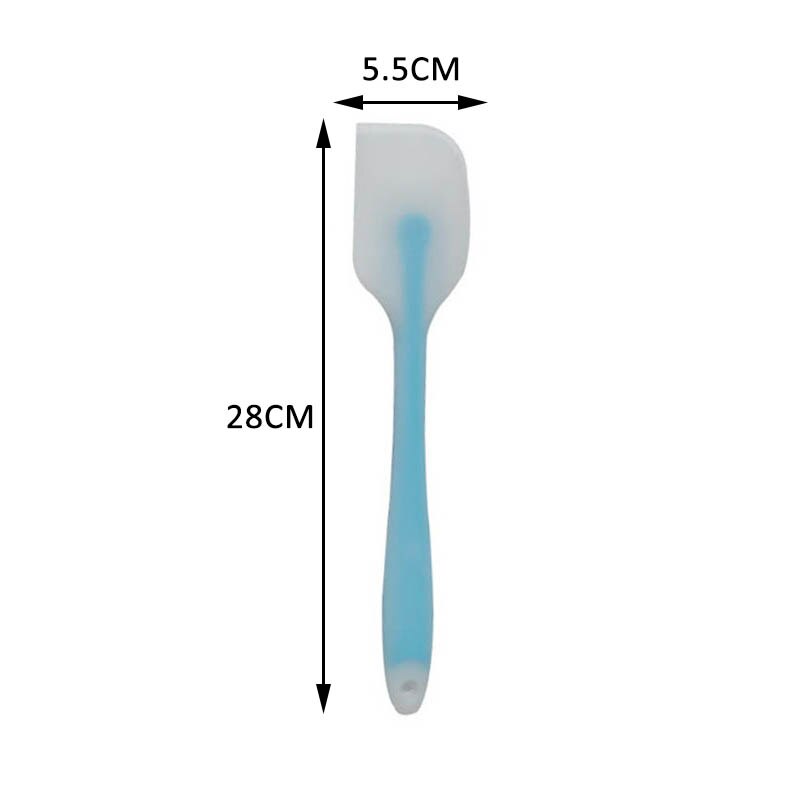 1pcs Kitchen Supplies Silicone Cake Spatula Translucent Multi Purpose High-temperature for Butter Cooking Cookie Pastry Scraper