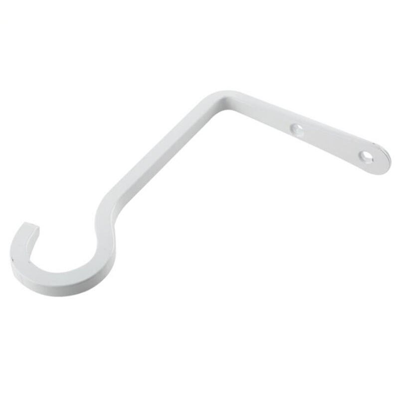 Wall Mount Bracket Garden Wall Lamp Plant Bracket Rustic Home Decor Hook Suspension Bird Feeding Hook Garden Accessories: 2 white