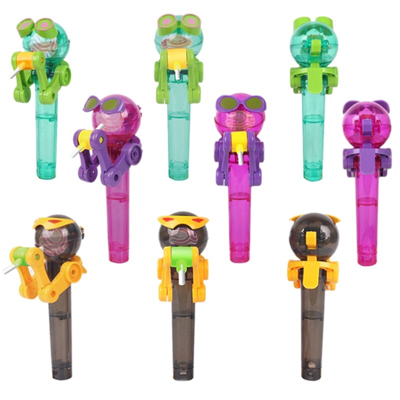 Novelty Toy Funny Lollipop Robot toy Lollipop Holder Decompression candy dustproof toy