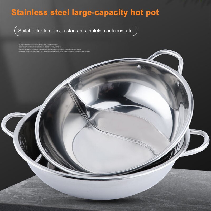 Thickened stainless steel split pot pot multi-function shabu-shabu Yuanyang pot and mother pot induction cooker household