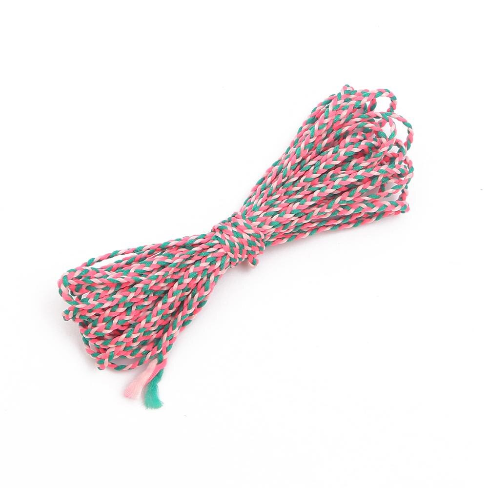 5m leveys 2mm polyesteripuuvilla punottu köysi naru kierretty makrameennyöri askarteluun kodintekstiilit hääkoristelutarvikkeet: Tyyli 06